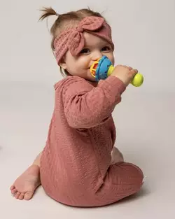 Комбінезон ясельний попелясто-рожевий Комбінезон ясельний попелясто-рожевий