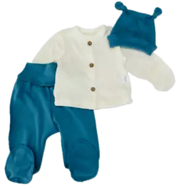 Комплект ясельний молоко/індиго Комплект ясельний молоко/індиго